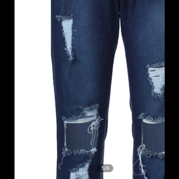 Ripped cutout skinny jeans. - Picture 6 of 7